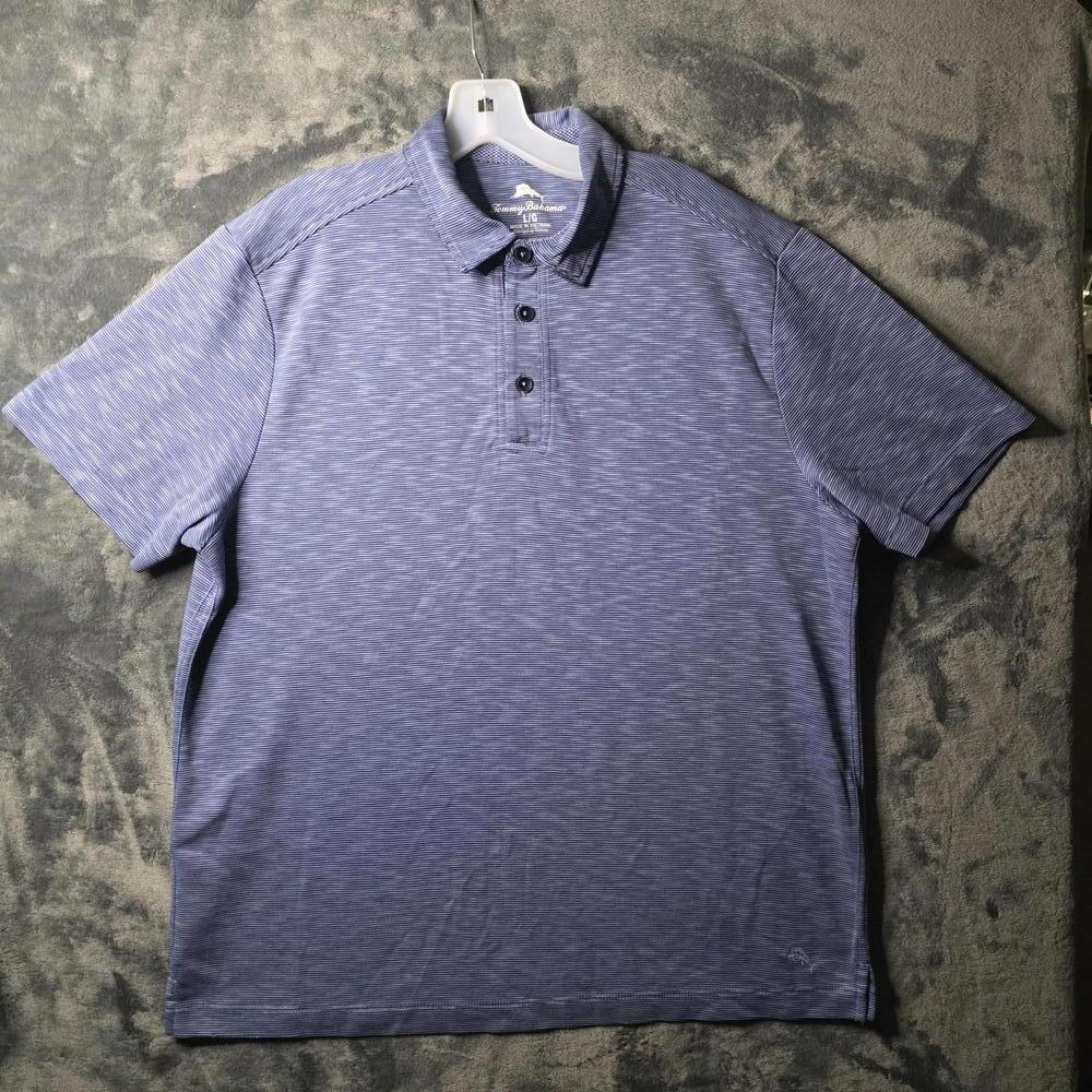 Tommy Bahama Short Sleeve Polo Shirt Mens L Golf Lightweight